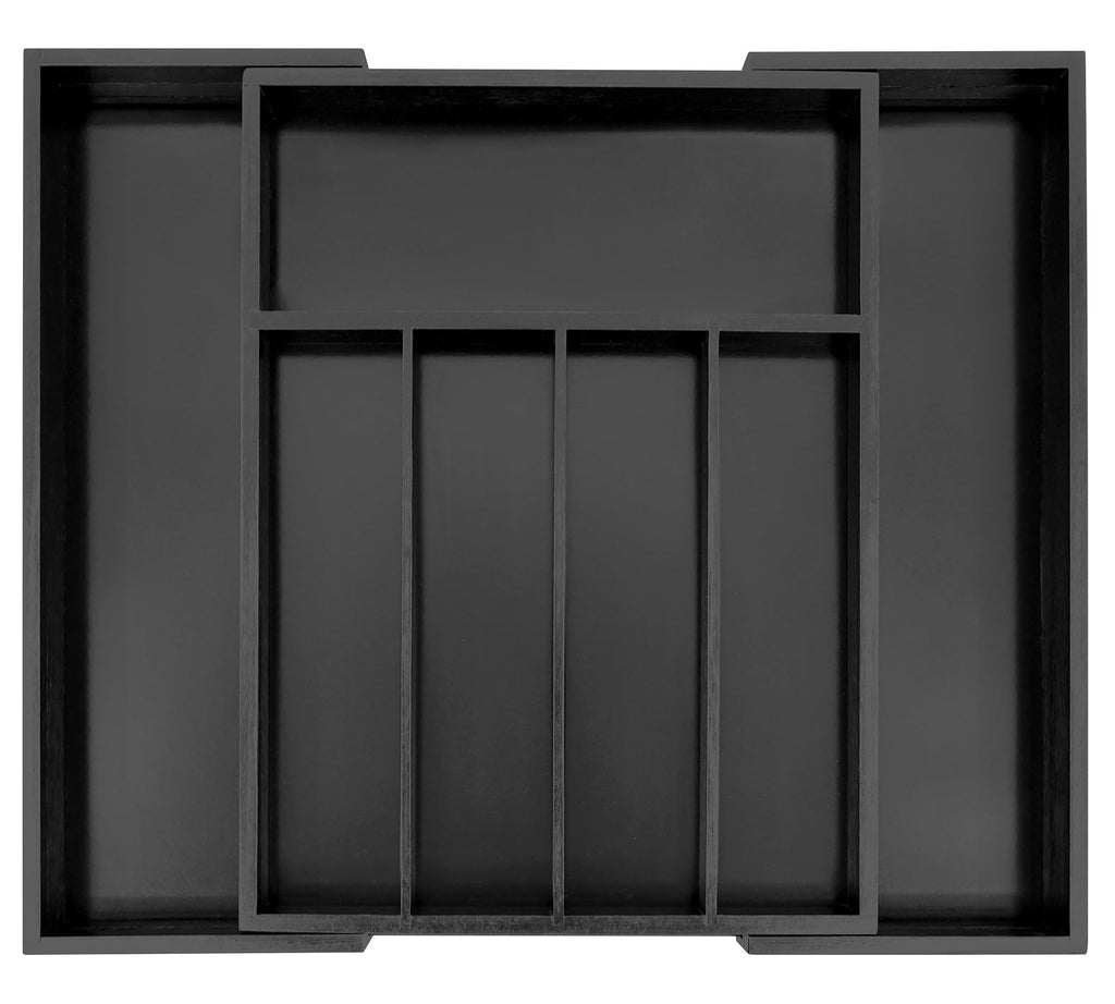 VaeFae Premium Bamboo Drawer Organizer, Expandable Silverware Drawer Organizer, Cutlery Tray with Dividers for Kitchen Utensils (Natural, Large)