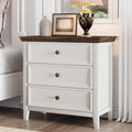 BOSHIRO White Dresser for Bedroom, White 7 Drawers Dresser, Modern 7 Chest of Drawers, Closet Dresser, Farmhouse Dresser with 7 Storage Drawers Cabinet for Home Office, Study Room